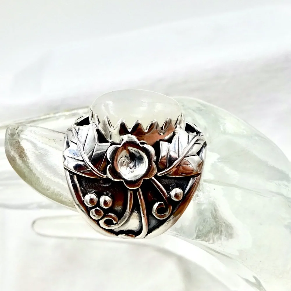 ARYA STERLING SILVER RING Angel Aura Opal Quartz